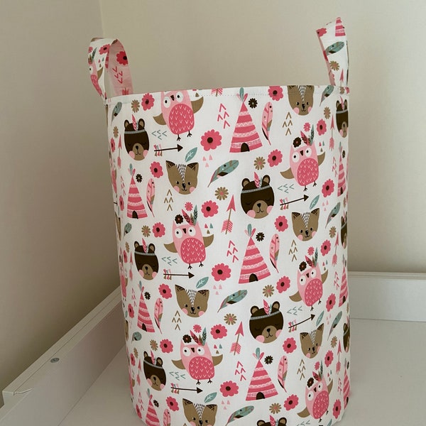 Woodland Storage Bin Etsy