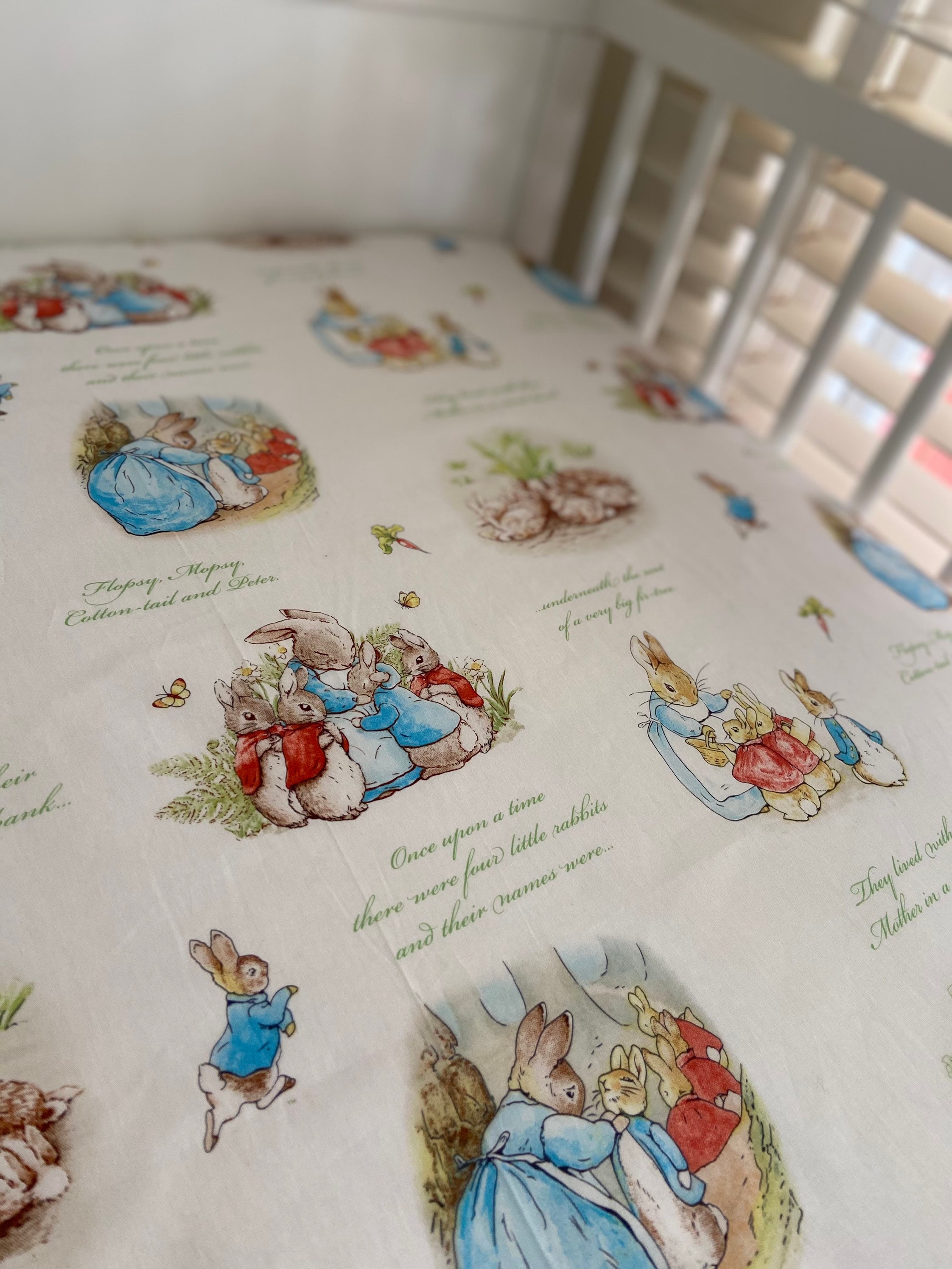 Peter Rabbit Bumper Etsy UK