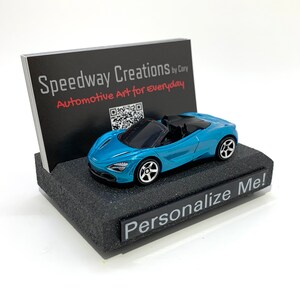 Porte-cartes de visite araignée 720S - Art automobile pour votre bureau, bureau ou homme des cavernes - Un cadeau de voiture personnalisé unique - Organiseur de bureau de voiture