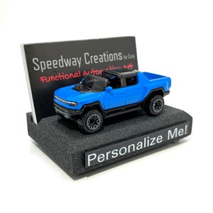 Porte-cartes de visite Hummer EV - Art automobile pour votre bureau, bureau ou homme des cavernes - Un cadeau personnalisé unique !