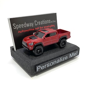 Porte-cartes de visite Tacoma - Accessoire de camion personnalisé pour votre bureau - Un cadeau de camion tout-terrain unique - Accessoire Tacoma