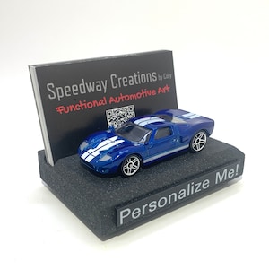Porte-cartes de visite GT - version moderne de la GT40 vintage - Accessoire cadeau GT40 - Un cadeau de voiture classique personnalisé unique pour le bureau