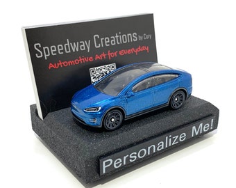 Model X Business Card Holder - Electric vehicle accessory for your desk, office or business - Unique personalized EV gift - Model X gift