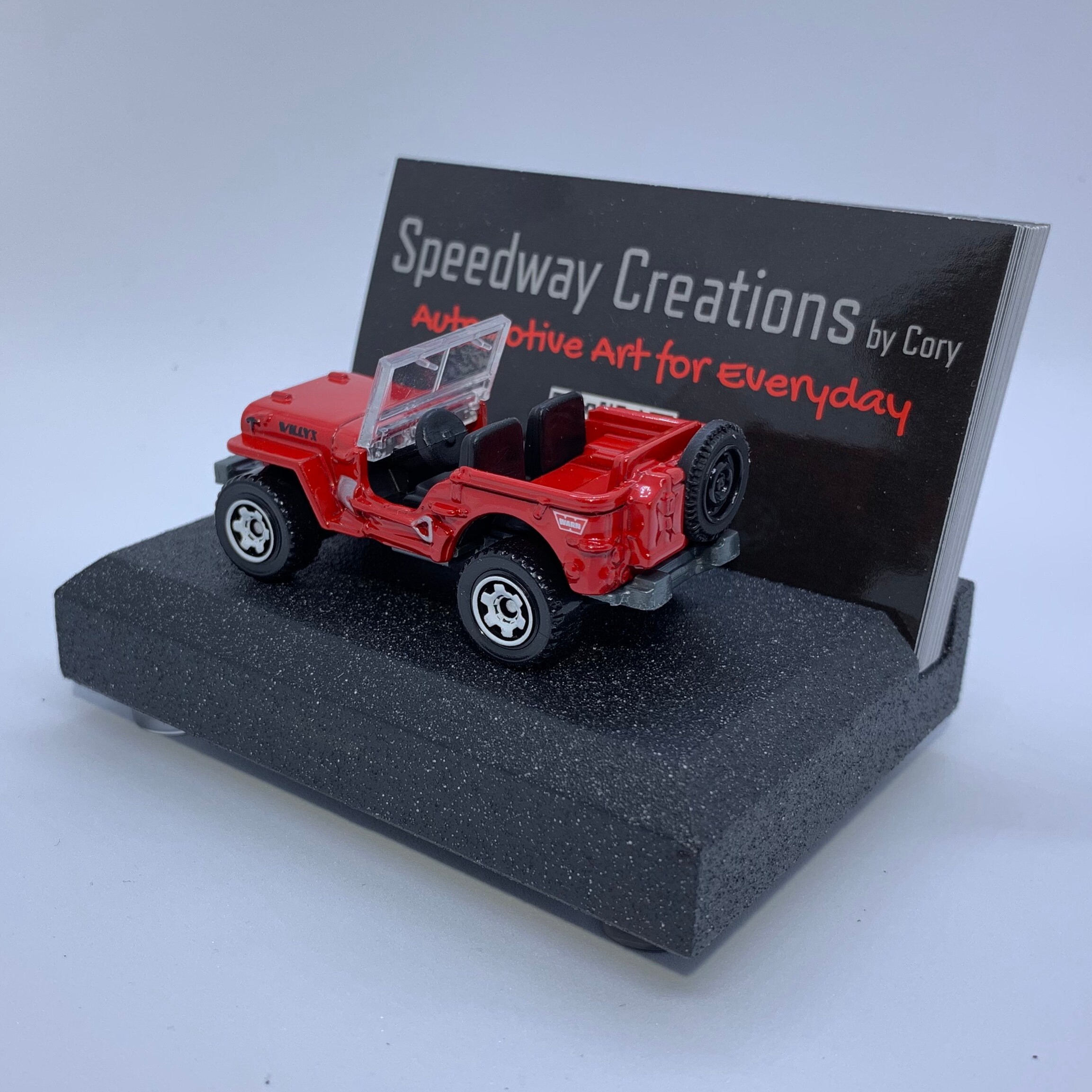 Willy's Jeep Business Card Holder Automotive art for Etsy