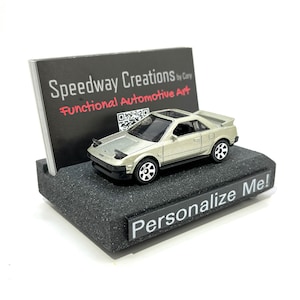 Porte-cartes de visite MR2 - Accessoire MR2 personnalisé pour votre bureau, bureau ou entreprise - Cadeau MR2 personnalisé unique - Phares escamotables !