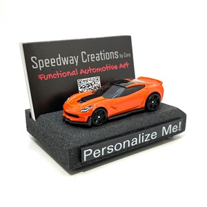 Porte-cartes de visite C7 Z06 Vette - Cadeau C7 pour votre bureau, bureau ou entreprise - Un cadeau C7 Vette personnalisé unique !