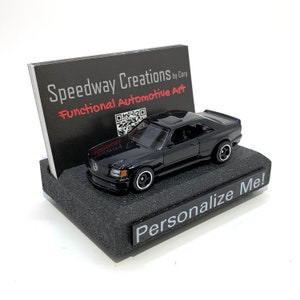 Porte-cartes de visite AMG SEC 560 - Art allemand de muscle car pour bureau, bureau ou entreprise - Cadeau AMG - Cadeau vendeur de voitures allemand - Berline allemande
