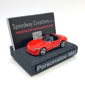 Porte-cartes de visite Viper - Accessoire Viper - Cadeau Viper - Bureau Viper - Cadeau vendeur de voitures - Cadeau promotionnel - Concessionnaire automobile
