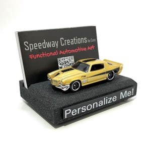 Porte-cartes de visite personnalisé Camaro - Accessoire Camaro pour votre bureau - Cadeau Camaro personnalisé - Cadeau muscle car