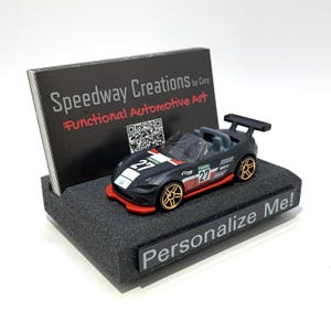 Porte-cartes de visite voiture de course MX5 - Accessoire MX5 pour votre bureau, bureau ou entreprise - Cadeau MX5 personnalisé unique - Cadeau pilote de voiture de course