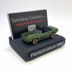 Porte-cartes de visite Camaro - oeuvre d'art Camaro pour votre bureau - cadeau Camaro personnalisé - cadeau muscle car - cadeau voiture type - cadeau voiture type