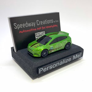 Porte-cartes de visite Focus RS - Accessoire de voiture cool pour les passionnés de voitures - Art pour votre bureau, votre bureau ou votre homme des cavernes