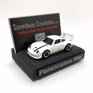 Porte-cartes de visite pour 911 GT2 - Cadeau 911 personnalisé pour votre bureau, bureau ou entreprise - Cadeau pour concessionnaire automobile - Art de bureau 911