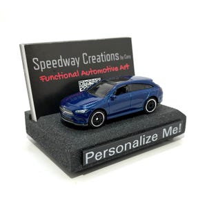 Porte-cartes de visite CLA Shooting Brake - Accessoire de voiture de sport allemande pour votre bureau - Cadeau CLA - Accessoire ou cadeau de voiture allemande