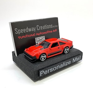 Porte-cartes de visite personnalisé Supra MK2 - Accessoire d'art Supra pour votre bureau, bureau ou entreprise - Un cadeau Supra personnalisé unique !