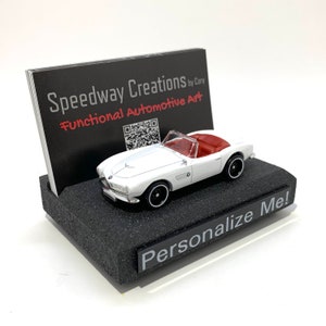 Porte-cartes de visite personnalisé Roadster allemand classique - Art automobile allemand vintage pour votre bureau, bureau ou entreprise - Un cadeau de voiture unique !