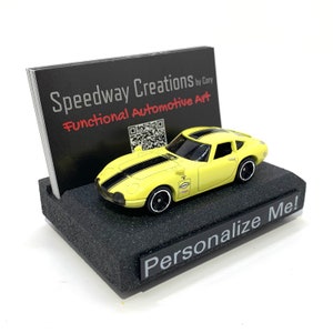 Porte-cartes de visite personnalisé 2000 GT - Art JDM classique pour votre bureau, bureau ou espace de travail - Un cadeau de voiture personnalisé unique !
