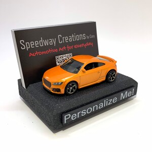 Porte-cartes de visite TT allemand - Accessoire personnalisé de voiture de sport allemande pour votre bureau, bureau ou entreprise - Cadeau TT personnalisé unique !