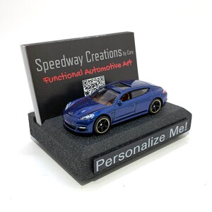 Porte-cartes de visite Panamera - Accessoire Panamera - Cadeau Panamera - Bureau Panamera, bureau, entreprise - Cadeau voiture !