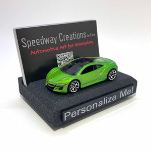 NSX Business Card Holder - art automobile personnalisé pour votre bureau, bureau ou caverne d’homme - Un cadeau personnalisé unique !