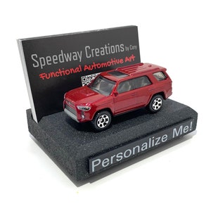 Porte-cartes de visite Toyota 4Runner - Accessoire Toyota personnalisé pour votre bureau, bureau ou entreprise - Un cadeau de voiture personnalisé !