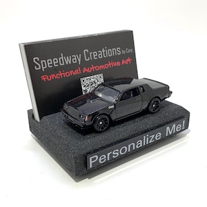 Porte-cartes de visite Grand National - uvres d'art Grand National personnalisées pour votre bureau - Cadeau muscle car - Accessoire Grand National