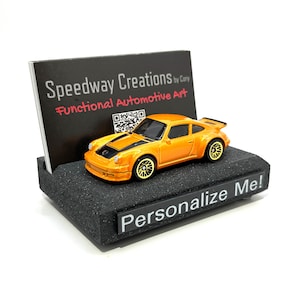 Porte-cartes de visite Turbo RSR 911 934 - Art personnalisé de voiture de sport 911 pour votre bureau, bureau ou espace de travail - Cadeau 911 934 personnalisé !