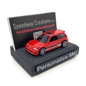 Porte-cartes de visite civique - Art civique personnalisé pour votre bureau, bureau ou espace de travail - Un cadeau de voiture unique !