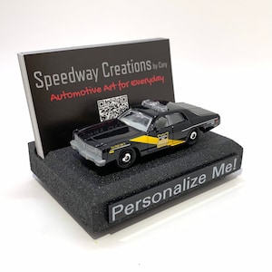 Porte-cartes de visite de voiture de police d'État - Cadeau d'officier de police - Art de voiture de police - Cadeau d'officier de police personnalisé - Accessoire de poste de police
