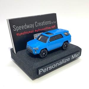 Porte-cartes de visite Toyota 4Runner - Accessoire Toyota personnalisé pour votre bureau, bureau ou entreprise - Un cadeau de voiture personnalisé !