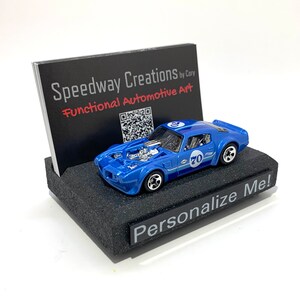 Porte-cartes de visite Firebird Hot Rod - Cadeau personnalisé pour hot rod - Idéal pour le bureau ou le bureau d'un amateur de hot rod - Accessoire pour hot rod