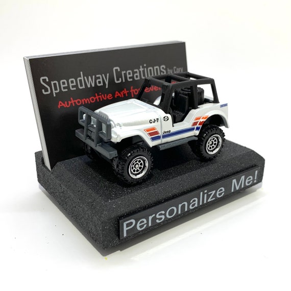 Jeep Business Card Holder Automotive Art for Your Desk Etsy