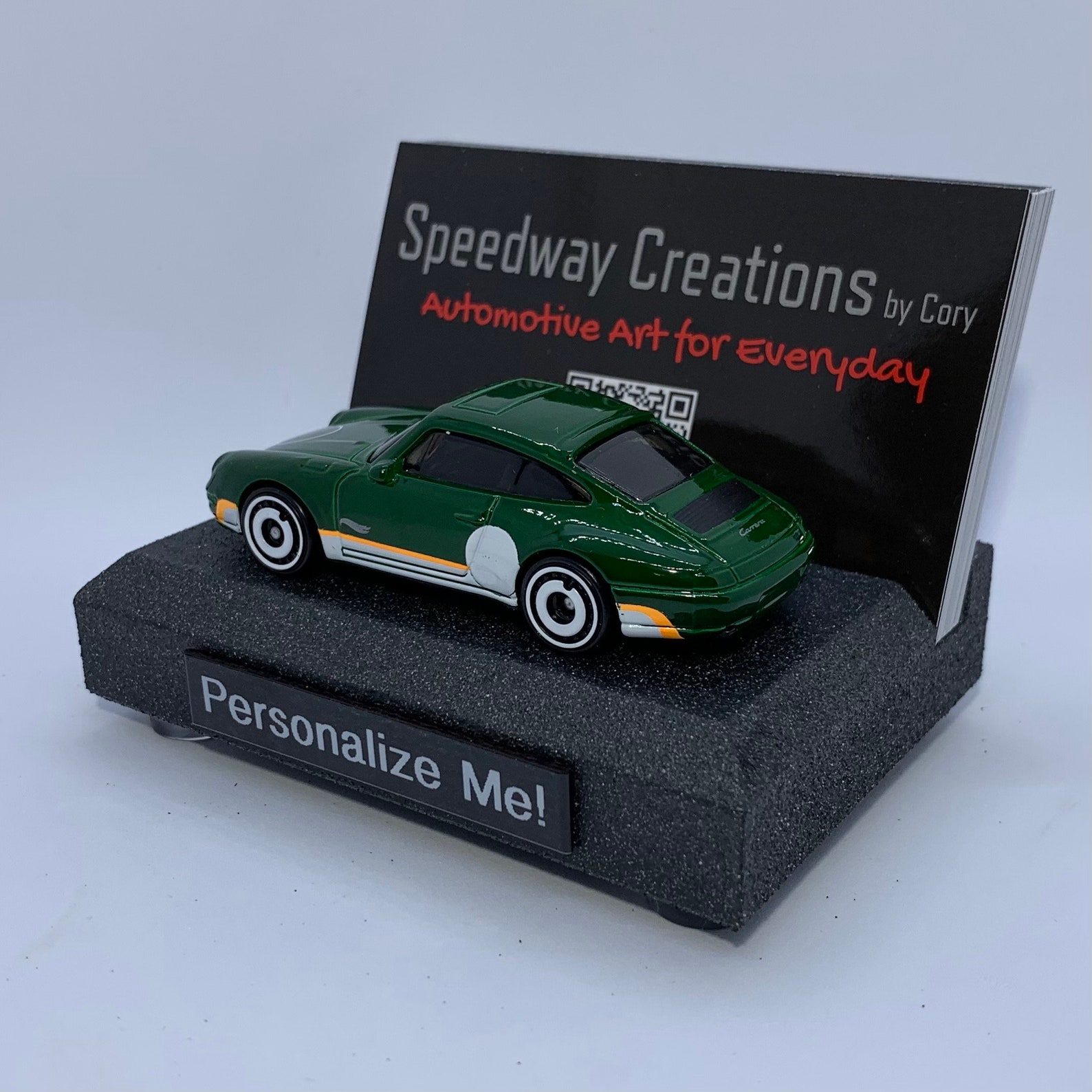 Porsche 911 Carrera Business Card Holder Automotive art for Etsy