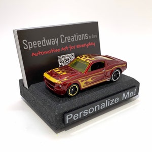 Porte-cartes de visite Shelby GT 500 - Art automobile pour votre bureau, bureau ou espace de travail - Un cadeau personnalisé unique !