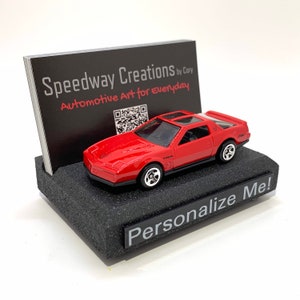 Porte-cartes de visite Firebird - Art automobile fonctionnel pour votre bureau, bureau ou entreprise - Un cadeau personnalisé unique !