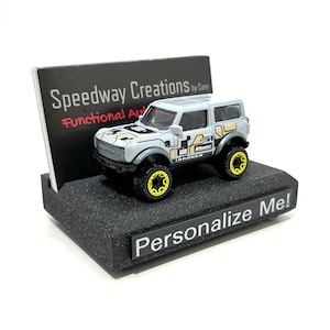 Porte-cartes de visite Bronco - Accessoire Bronco personnalisé pour votre bureau ou entreprise - Un cadeau Bronco personnalisé unique !