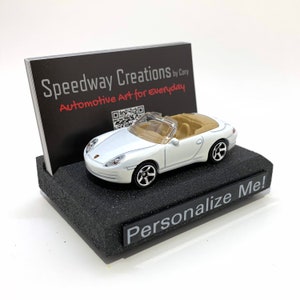 Porte-cartes de visite cabriolet 911 (997) - Art automobile personnalisé pour votre bureau, bureau ou entreprise - Un cadeau de voiture personnalisé unique !