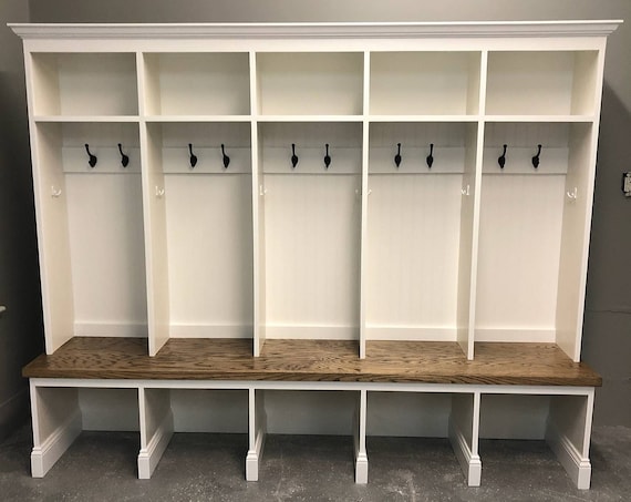 Mudroom Entryway Lockers And Bench Etsy