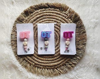 Handmade OT Acrylic Name Badge Reels