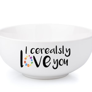 I cerealsly love you svg | Cereal Inspired tshirt | cute cereal svg DIGITAL FILE