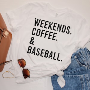 Honkbal moeder SVG | Weekend. Koffie & honkbal shirt gesneden bestand | Verontruste SVG + niet-verontruste bestand voor Cricut | DIGITALE DOWNLOAD