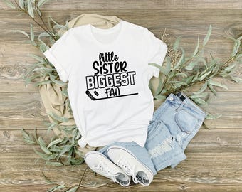 Kleine Schwester Größter Fan Hockey SVG | Cricut Cut Datei (Digitaler Download)