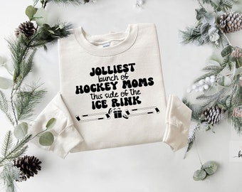 Hockey Mom Christmas SVG – Jolliest Bunch Design (Digital Download)