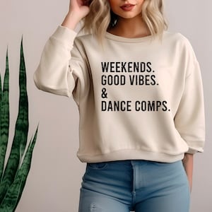Weekend Good Vibes & danscomps SVG | Dans moeder gesneden bestand | Verontruste dans moeder gesneden bestand + niet-verdrietig | DIGITALE DOWNLOAD