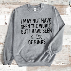 Puede que no haya visto el mundo, pero he visto muchas pistas svg / Hockey Mom File / Hockey SVG / Distressed png svg / DESCARGA DIGITAL