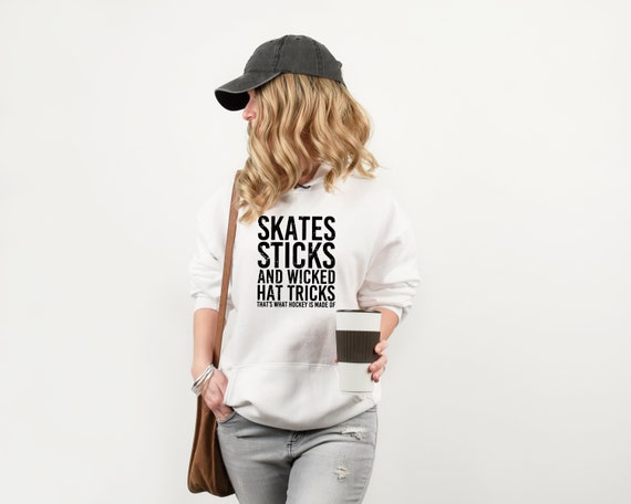 Skates Sticks and Wicked Hat Tricks svg | Hockey Mom Cut File | Hockey Cricut File | Hockey SVG | DIGITAL DOWNLOAD