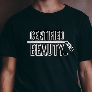 Certified Beauty Hockey SVG | Hockey Kid Shirt Cut File | | Hockey Dad tshirt | Hockey svg | DIGITAL DOWNLOAD