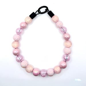 Collar de cuentas para perro Pink Lemonade (cuentas de 20 mm)