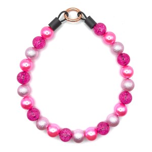 Flamingo, Beaded Dog Collar