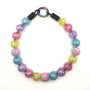 Spring Bling, Beaded dog Collar (20mm Beads)